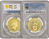 The Queen's Beasts 2020 24k Gold White Lion PCGS-graded MS68