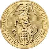 The Queen's Beasts 2019 24k Falcon of the Plantagenets MS68