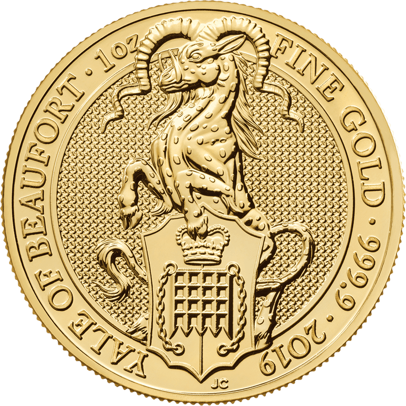 The Queen's Beasts 2019 24k Falcon of the Plantagenets MS68